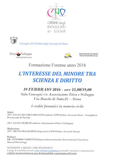 L'interesse del minore tra scienza e diritto